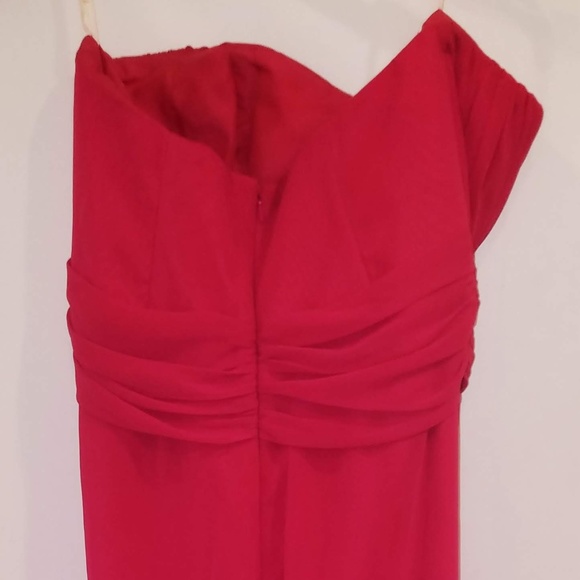 David's Bridal Pink Strapless Dress - Picture 5 of 5